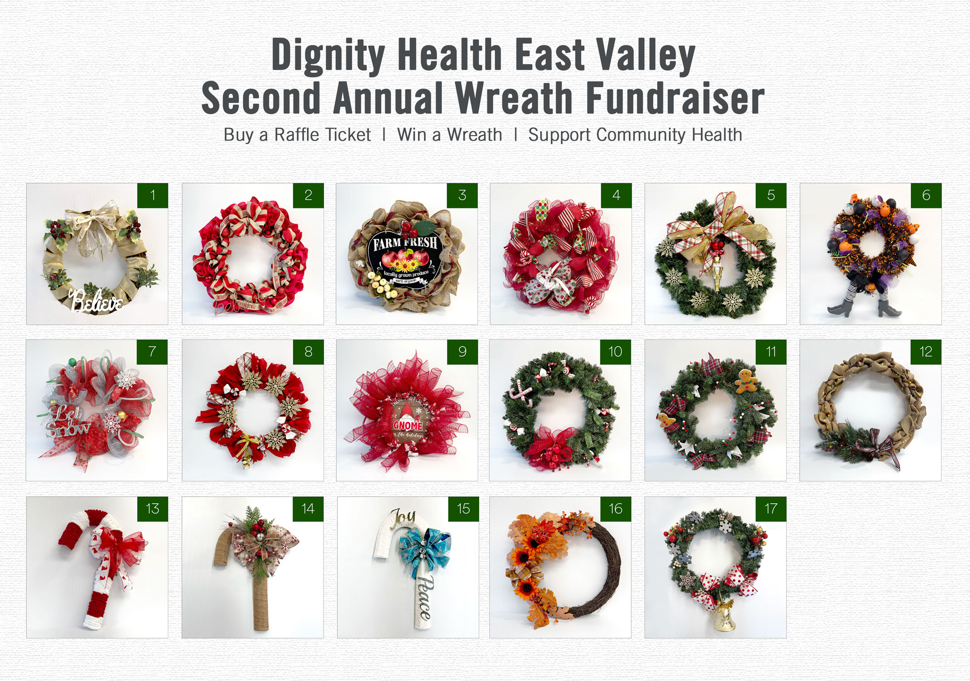 Wreaths for fundraiser 2025 - Banner