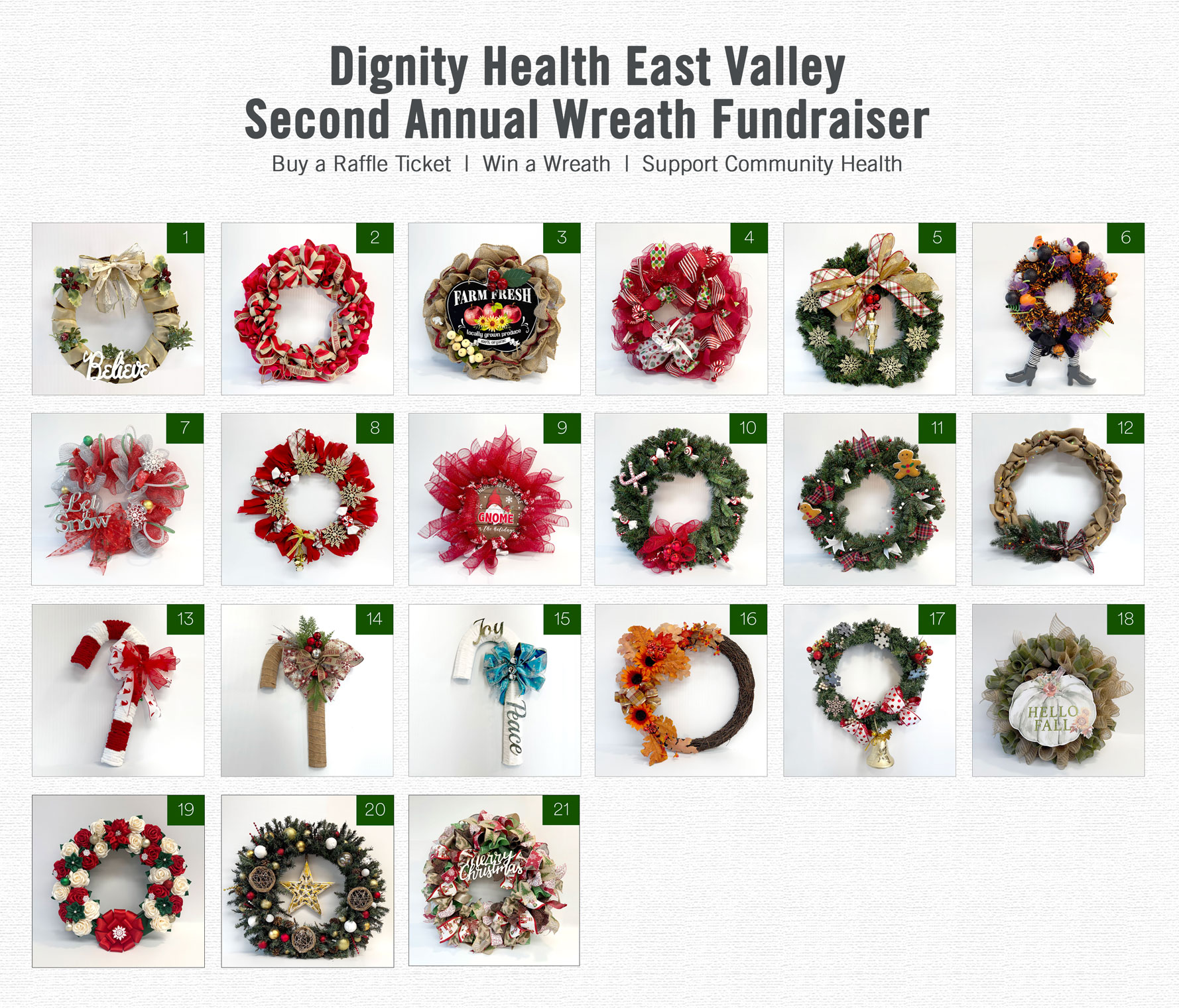 Wreaths for fundraiser 2025 - Banner Wreaths for fundraiser 2025 - Banner