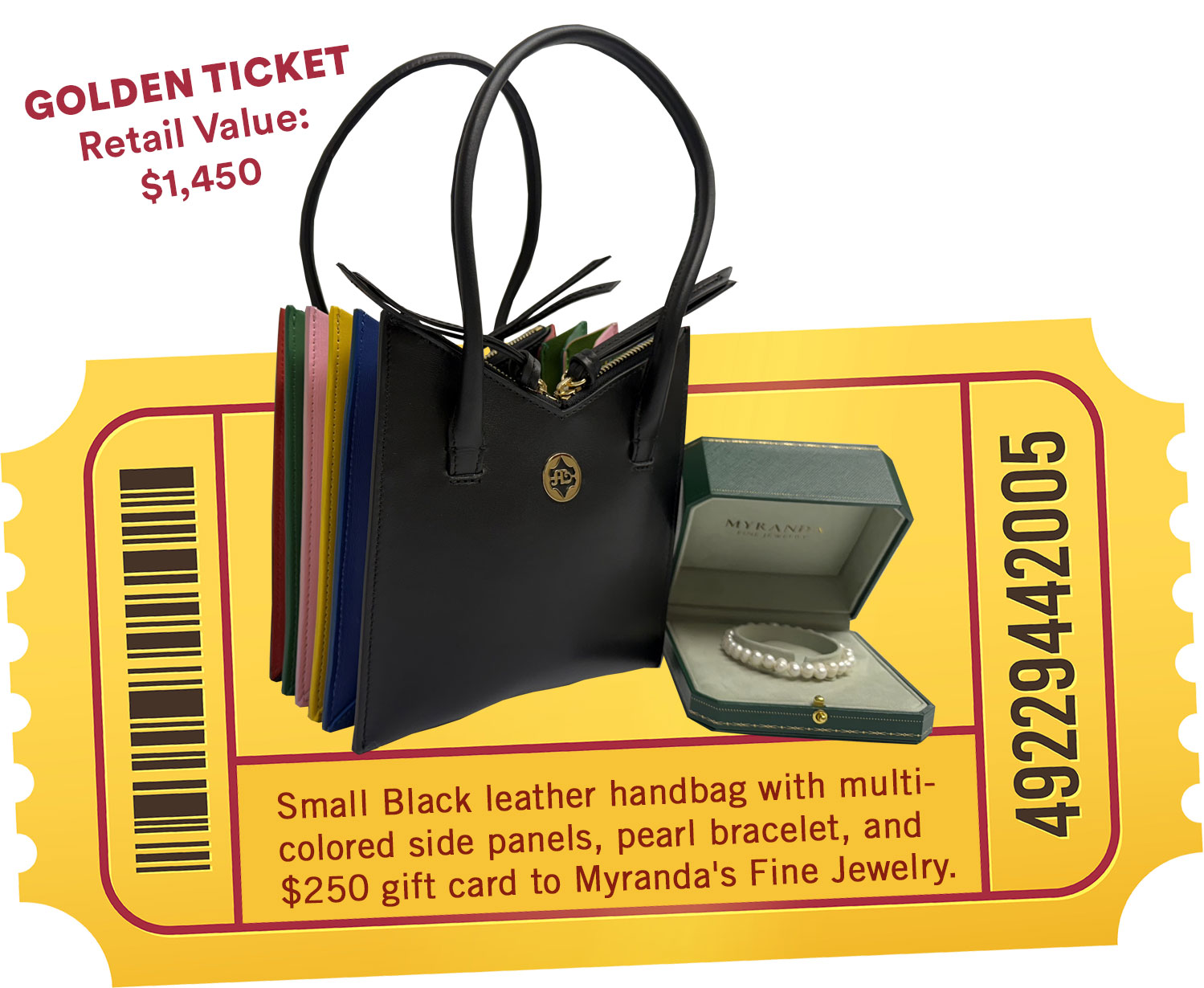 Golden Ticket for It's in the Bag Soiree