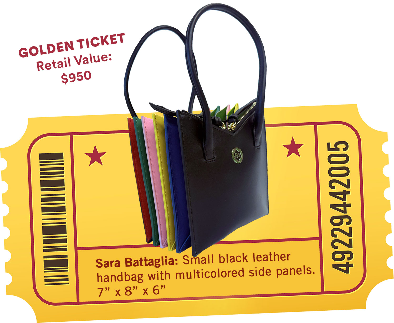 Golden Ticket for It's in the Bag Soiree