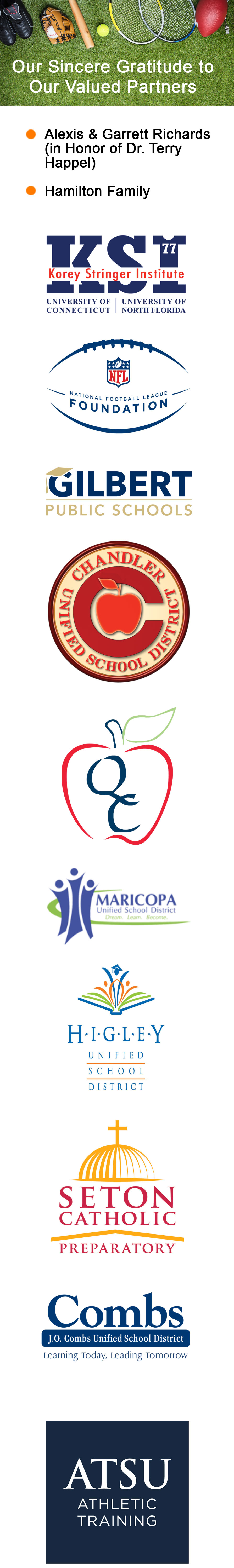 Sports Medicine Sponsor Logos