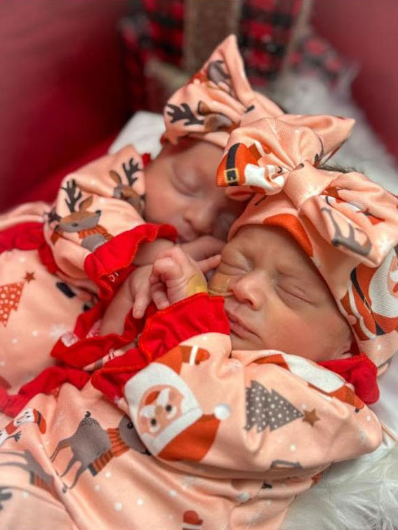 Two infants in NICU