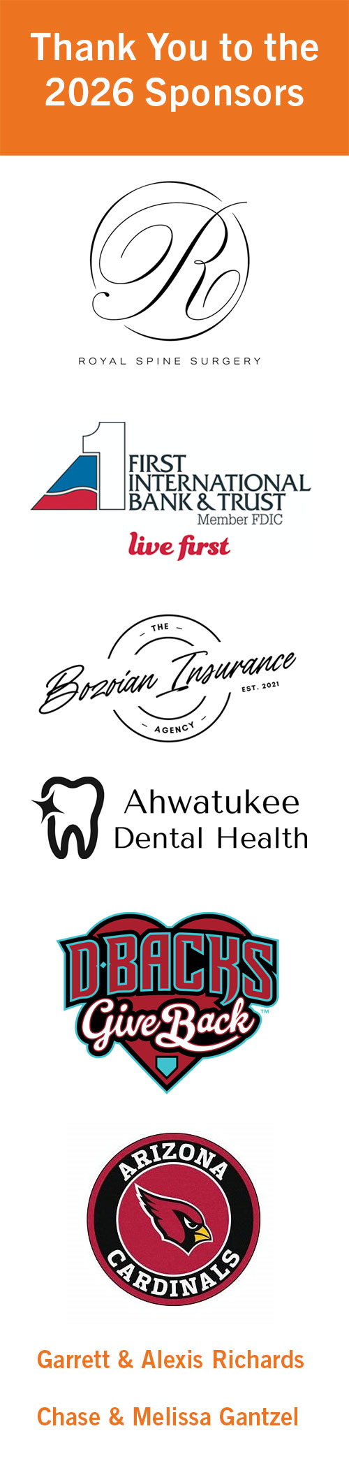 Swinging for Sports Medicine 2026 Sponsor Logos