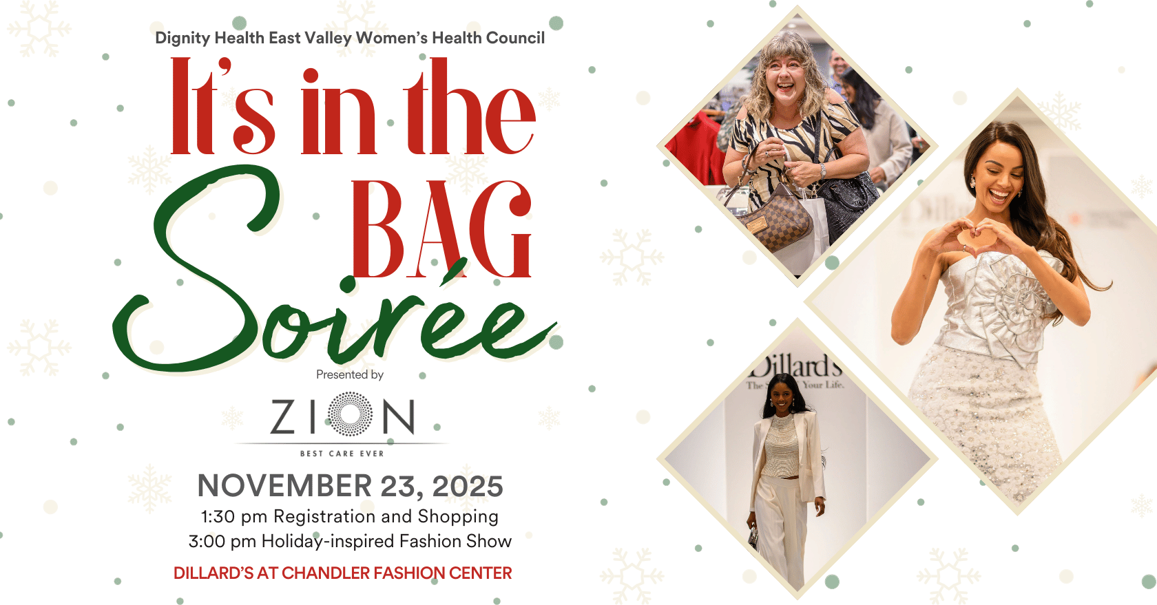 It's in the Bag Soiree November 23, 2025 1:30 pm at Dillard's Chandler