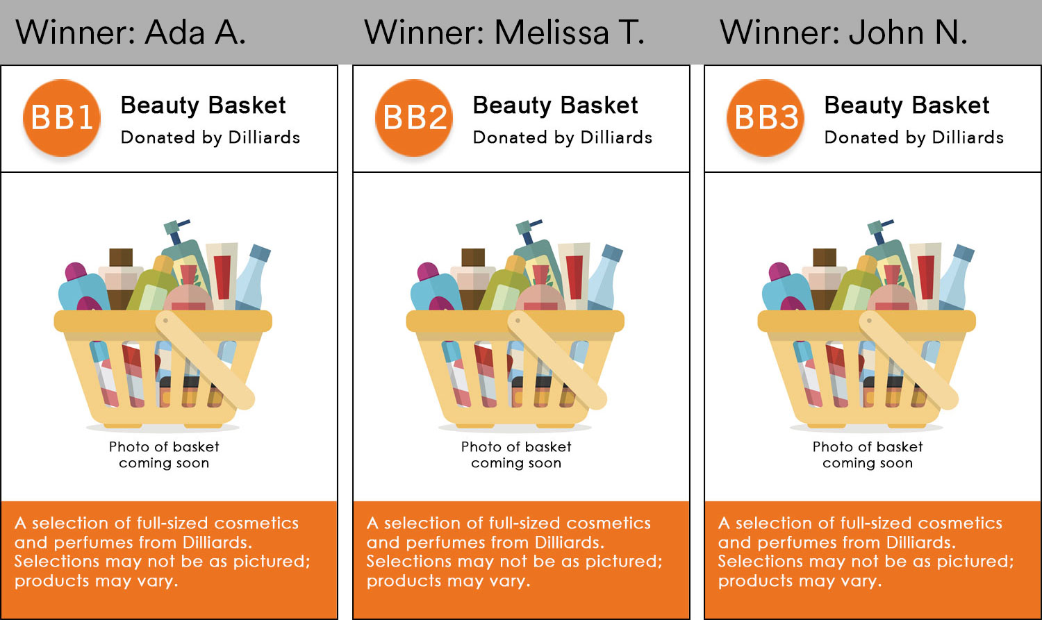 Baskets for 2025 Soiree