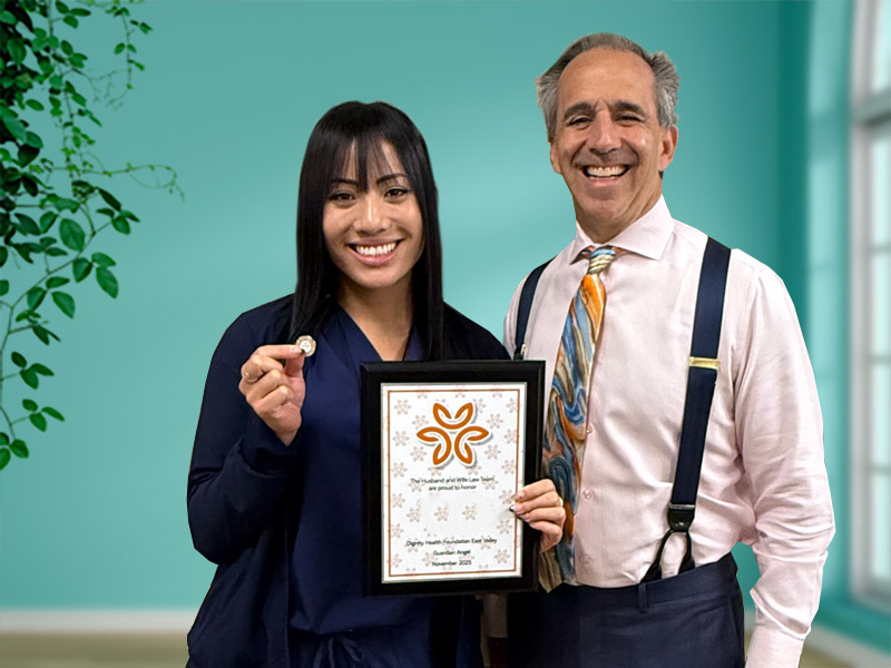 Angel getting an award