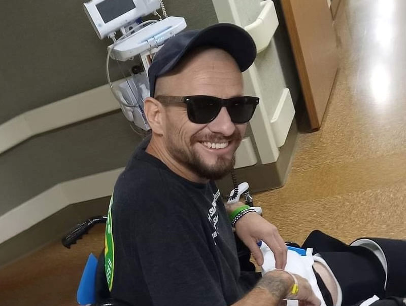 Jose in a wheelchair