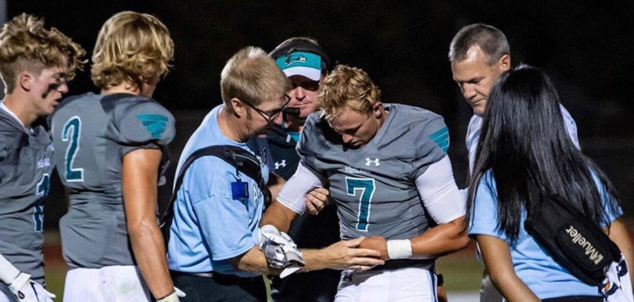 Athletic Trainers football injury