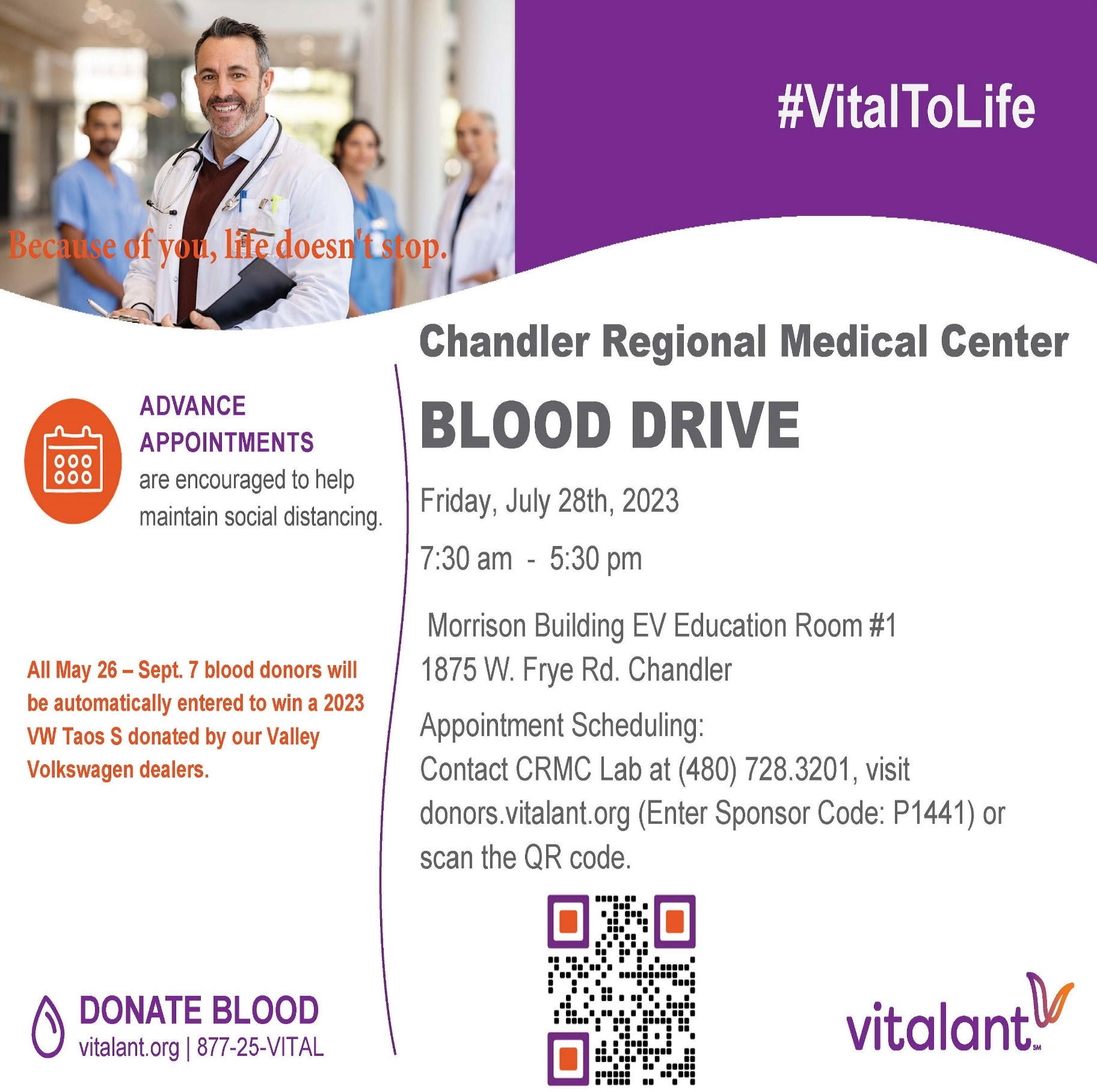 Blood Drive 2023 Flyer